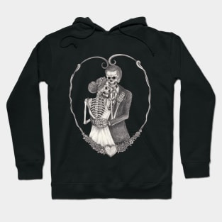 Couple love wedding skull. Hoodie